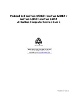 Packard Bell oneTwo L5850 Service Manual preview