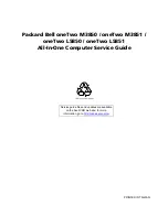 Packard Bell oneTwo M3850 Service Manual preview