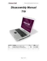 Packard Bell T19 Disassembly Manual preview