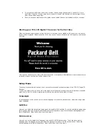 Preview for 3 page of Packard Bell TCX 170 User Manual