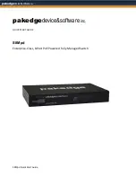 Packedge s8mpd Quick Start Manual предпросмотр