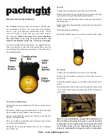 packright rightline GEAR Security Cable Lock Quick Start Manual preview