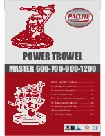 PACLITE Equipment MASTER 1200 Operating Manual предпросмотр