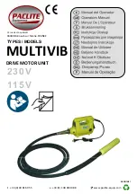 Предварительный просмотр 1 страницы PACLITE Equipment MULTIVIB Operator'S Manual