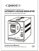 Preview for 1 page of paco SWR-3000VA Instruction Manual