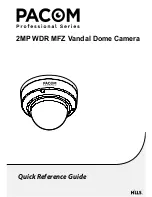 PACOM PPRO-C-VD420-WDR-MZIR Quick Reference Manual preview