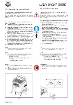 Предварительный просмотр 18 страницы PACTUR LADY PACK INFRARED 550 Use And Maintenance Manual