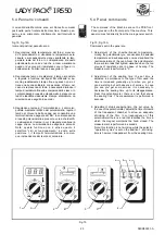 Предварительный просмотр 23 страницы PACTUR LADY PACK INFRARED 550 Use And Maintenance Manual