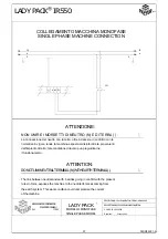 Предварительный просмотр 38 страницы PACTUR LADY PACK INFRARED 550 Use And Maintenance Manual