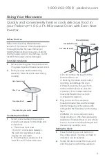 Предварительный просмотр 11 страницы Paderno MWO020 User Manual