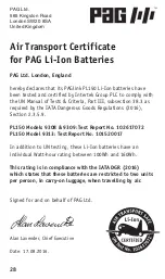 Preview for 28 page of PAG PAGlink PL150 Series Instruction Booklet