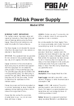 PAG PAGlok 9791 Manual preview