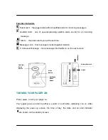 Предварительный просмотр 4 страницы PageOne NP88 User Manual