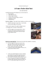PahaQue A-Frame Trailer Side Tent Setup Instructions preview