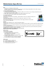 Предварительный просмотр 14 страницы Pahlen Aqua HL Series User Manual