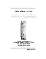 PairGain 150-1143-04 Manual preview