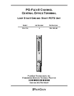 Предварительный просмотр 1 страницы PairGain 150-1304-04 Manual