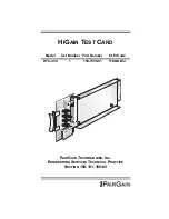 PairGain 150-1559-01 Manual preview