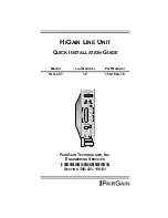 PairGain HLU-431 Quick Installation Manual preview