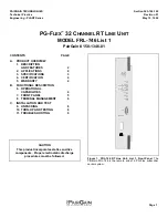 Предварительный просмотр 1 страницы PairGain PG-FLEX FRL-746 List 1 Manual