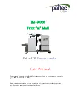 Предварительный просмотр 1 страницы Paitec IM-9500 Print "n" Mail User Manual