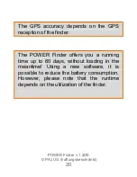 Preview for 20 page of PAJ POWER User Manual