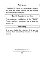 Preview for 71 page of PAJ POWER User Manual