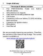 Preview for 9 page of PAJ PROFESSIONAL Finder User Manual