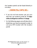 Preview for 85 page of PAJ PROFESSIONAL Finder User Manual