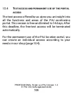 Preview for 106 page of PAJ PROFESSIONAL Finder User Manual