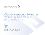 Предварительный просмотр 1 страницы Pakedge MS-1212 Quick Start Manual