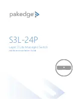 Предварительный просмотр 1 страницы Pakedge S3L-24P Hardware Installation Manual