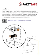 Preview for 1 page of PAKETSAFE Paketsafe Plus Loxone Installation