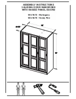 Предварительный просмотр 1 страницы Palace Imports SKU 5672 Mahogany Assembly Instructions Manual