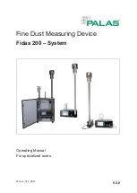 Preview for 1 page of Palas Fidas 200 E Operating Manual