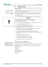 Preview for 29 page of Palas Fidas Frog Operating Manual