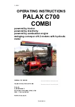 Preview for 1 page of Palax C700 COMBI Operating Instructions Manual