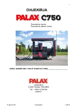 Preview for 1 page of Palax C750 Ergo Instruction Manual