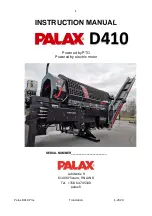 Preview for 1 page of Palax D410 Series Instruction Manual