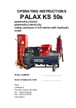 Palax KS 50s Operating Instructions Manual preview