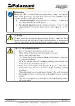 Предварительный просмотр 58 страницы PALAZZANI RAGNO TSJ 30.1 Operation And Safety Manual