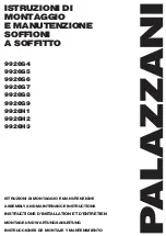 PALAZZANI SOFFIONI 9926G4 Assembly And Maintenance Instructions preview