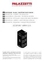 Preview for 1 page of Palazzetti ECOFIRE ANNA 12 U.S. Description / Cleaning / Technical Data