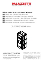 Palazzetti ECOFIRE ANNA 9 Technical Data Manual предпросмотр