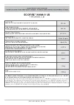 Preview for 13 page of Palazzetti ECOFIRE ANNA U.S. Series Description / Cleaning / Technical Data