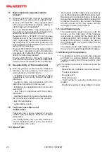 Preview for 22 page of Palazzetti ECOMONOBLOCCO WT R Use And Maintenance Manual