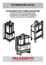 Preview for 1 page of Palazzetti Ecomonoblocco Instructions For Use And Maintenance Manual