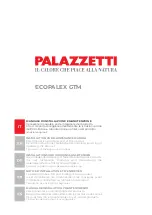 Palazzetti ECOPALEX GTM70 Installation And Maintenance Manual preview