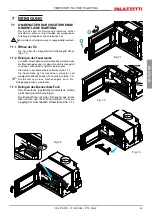 Preview for 63 page of Palazzetti Inserimento A70 Installation, User And Maintenance Manual