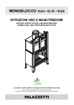 Preview for 1 page of Palazzetti MONOBLOCCO EL64 Instructions For Use And Maintenance Manual